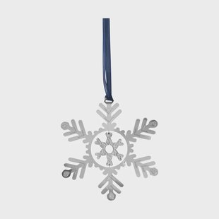 Pluto Design Snow fall kersthanger Zilverkleurig