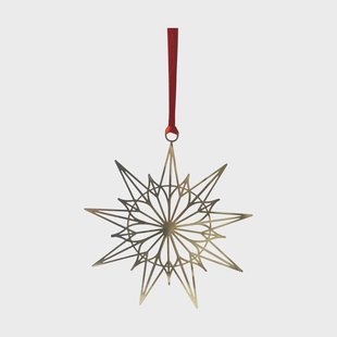 Pluto Design Christmas star decoratiehanger Goudkleurig