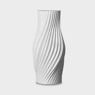 Lyngby Porcelæn Twist vaas 31 cm Wit