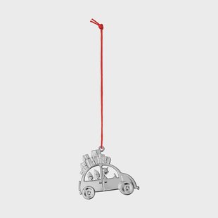 Rosendahl Karen Blixen kerstauto kersthanger 6,5 cm Verzilverd