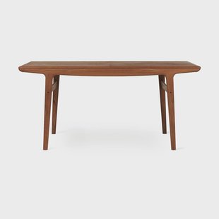 Warm Nordic Evermore eetkamertafel incl. 2 verlengplaten van 45 cm Teak geoliede eik, 160 cm