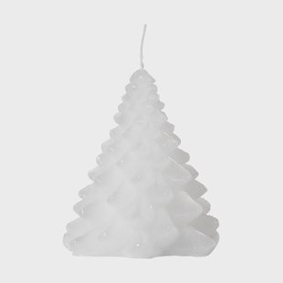 Broste Copenhagen Granny kerstboom kaars Ø9x10 cm Pure White