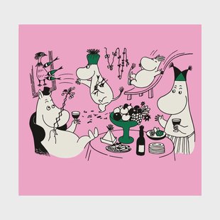 Opto Design Moomin 80 papieren servetten 20-pack Roze