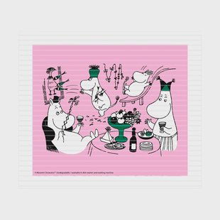 Opto Design Moomin 80 vaatdoek 17x20 cm Roze