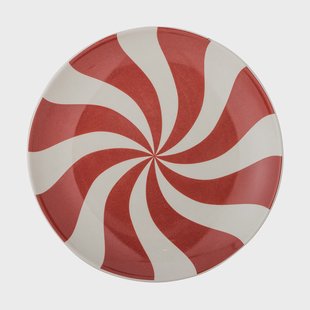 Bloomingville Yule bord Ø23 cm Natuur-rood