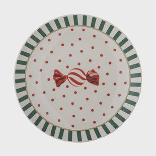 Bloomingville Yule bord Ø16 cm Natuur-rood