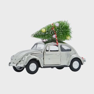 House Doctor Xmas Car kerstdecoratie Zilverkleurig