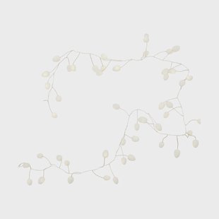 House Doctor Cher lichtsnoer 250 cm Wit-zilver