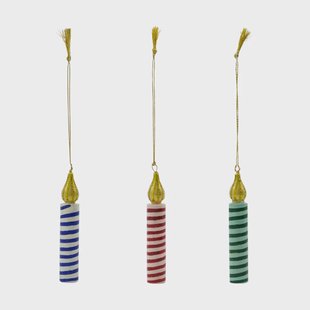 House Doctor Licht decoratiehanger 3 stuks Groen-roze-blauw