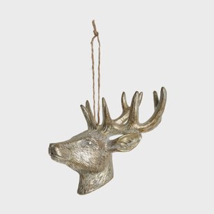 Lene Bjerre Serafina hert decoratiehanger 12,5 cm Lichtgoud