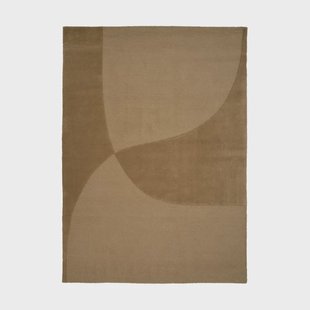 Linie Design Split Plains vloerkleed Mustard, 140x200 cm