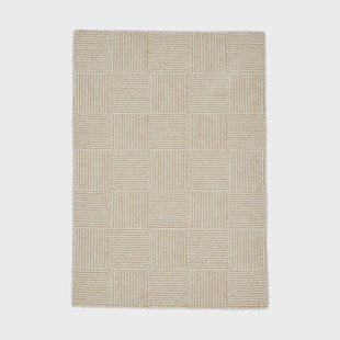 Linie Design Linie Design Chess vloerkleed White, 140x200 cm