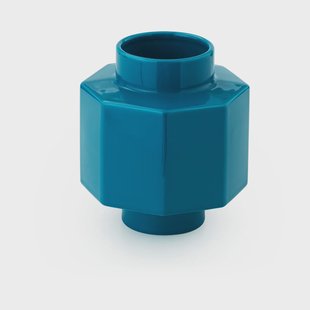 Normann Copenhagen Deko Object H5 Hexagon vaas Petrol Blue