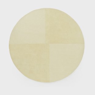 Normann Copenhagen Level wollen vloerkleed rond Light yellow, Ø280 cm