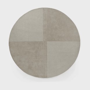 Normann Copenhagen Level wollen vloerkleed rond Warm grey, Ø280 cm