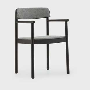 Normann Copenhagen Timb armstoel Black ash-Hallingdal 166
