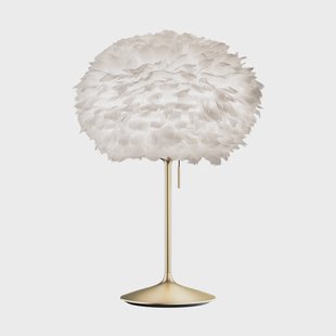 Umage Eos tafellamp medium Wit-Borstede messing