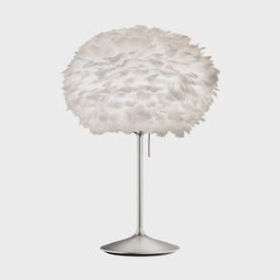 Umage Eos tafellamp medium Wit-Geborsteld staal