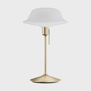 Umage Butler tafellamp Wit-Geborsted messing