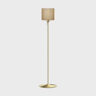 Umage Komorebi vloerlamp medium Circle oak Geborsteld messing