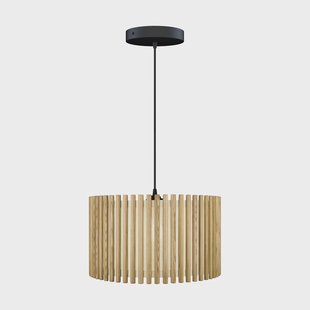 Umage Komorebi hanglamp large Circle oak-zwart