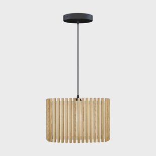 Umage Komorebi hanglamp large Square oak-Zwart