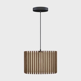 Umage Komorebi hanglamp large Square dark oak-Zwart