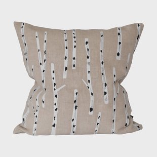 Fine Little Day Berken kussenhoes 48x48 cm Natur