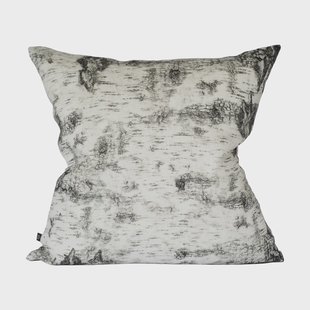 Fine Little Day Berkenbast kussenhoes 48x48 cm Black-white