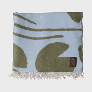 Fine Little Day Water lilies plaid 130x220 cm Blue-green