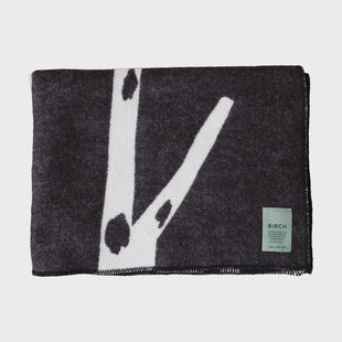 Fine Little Day Berken fleece 130x180 cm Black-white