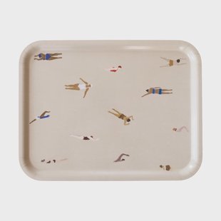 Fine Little Day Swimmers dienblad 33x43 cm Beige