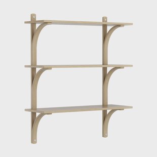 Swedese Levi plankrek 3 planken Natuurlak eik-aluminium, 90 cm