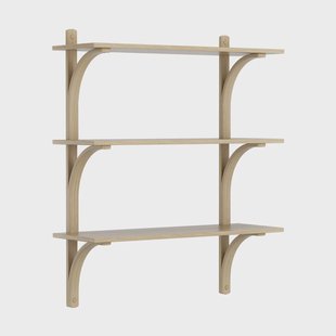 Swedese Levi plankrek 3 planken Naturgelakt essen-messing, 90 cm