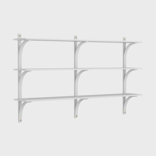 Swedese Levi plankrek 3 planken Witgebleekt esdoorn-messing, 180 cm