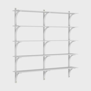 Swedese Levi plankrek 5 planken Witgebleekt esdoorn-messing, 180 cm