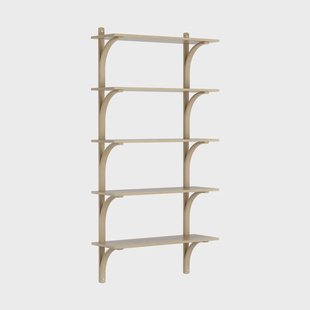 Swedese Levi plankrek 5 planken Natuurlak eik-aluminium, 90 cm