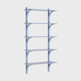 Swedese Levi plankrek 5 planken ILKE Blue-aluminium, 90 cm