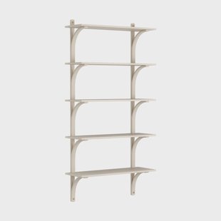 Swedese Levi plankrek 5 planken Witgepigmenteerd essen-messing, 90 cm