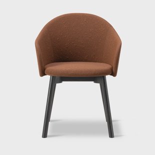 Fredericia Furniture Gomo Armchair fauteuil houten onderstel Myr 362-zwartgelakt eik