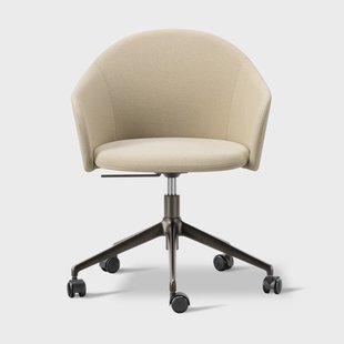 Fredericia Furniture Gomo Armchair fauteuil swivel base 5-star Mylla 221-flint