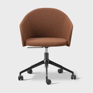 Fredericia Furniture Gomo Armchair fauteuil swivel base 5-star Myr 362-black