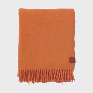 Klippan Yllefabrik True wollen plaid 130x200 cm Oranje