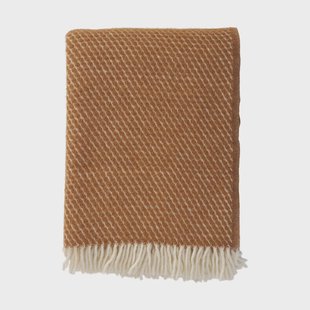 Klippan Yllefabrik Velvet wollen deken Mocha mousse