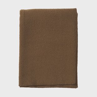 Klippan Yllefabrik Bouclé wollen deken 140x200 cm Mocha mousse