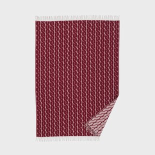 Klippan Yllefabrik Knit wollen deken 130x200 cm Bordeaux
