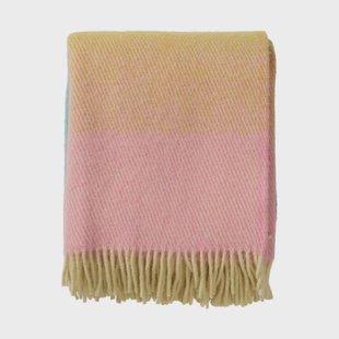 Klippan Yllefabrik Aurora plaid 130x200 cm Pastel dream