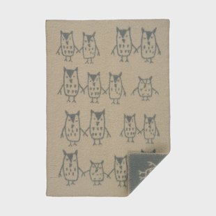 Klippan Yllefabrik Hand in hand babydeken 65x90 cm Greige