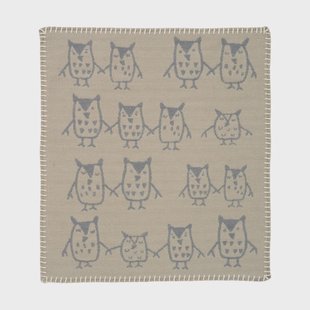 Klippan Yllefabrik Hand in hand knuffeldoekje 34x40 cm Greige