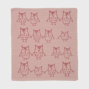 Klippan Yllefabrik Hand in hand knuffeldoekje 34x40 cm Rose brown